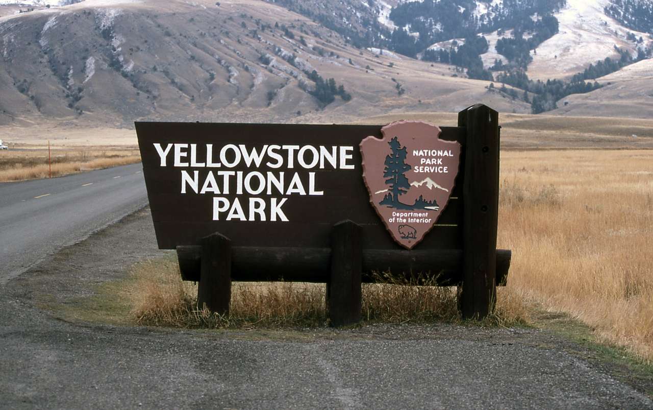 Puzzle ze znakiem Yellowstone puzzle online