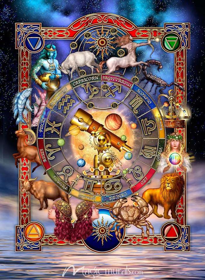 Znaki astrologii puzzle online ze zdjęcia