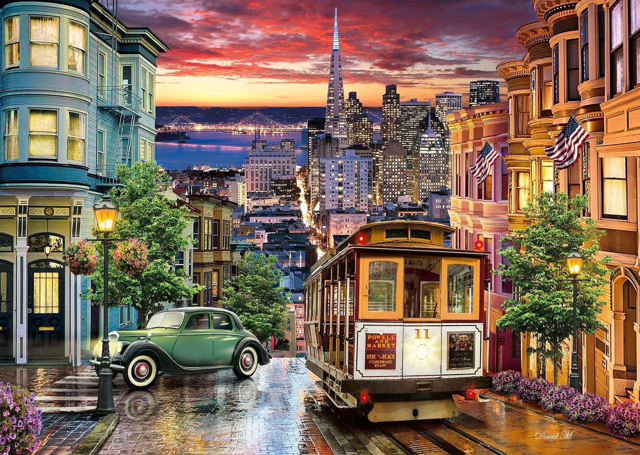 Ziemia San Francisco w Kalifornii puzzle online ze zdjęcia