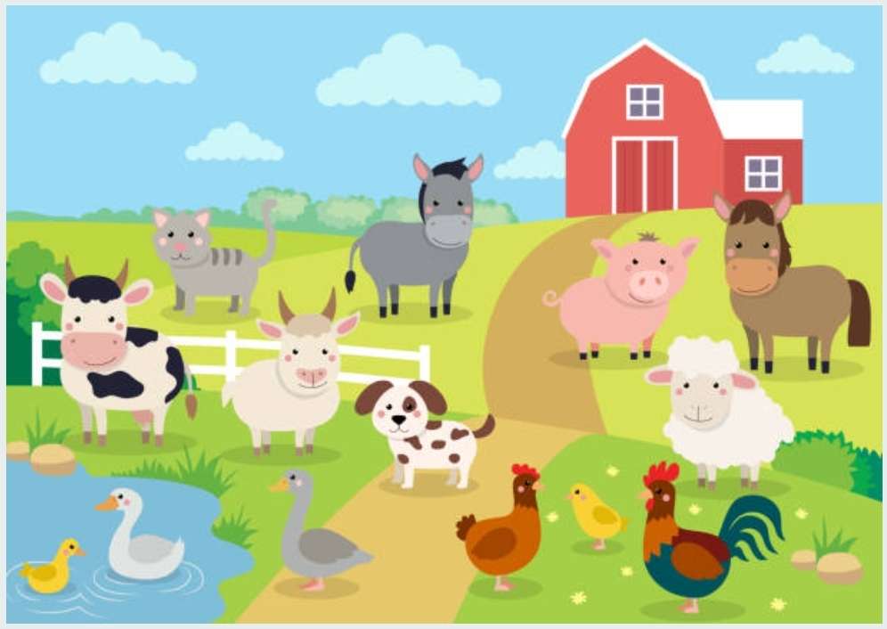Zwierzęta hodowlane puzzle online ze zdjęcia
