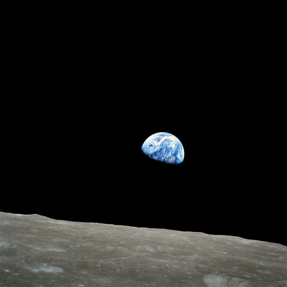 Księżyc i ziemia puzzle online ze zdjęcia