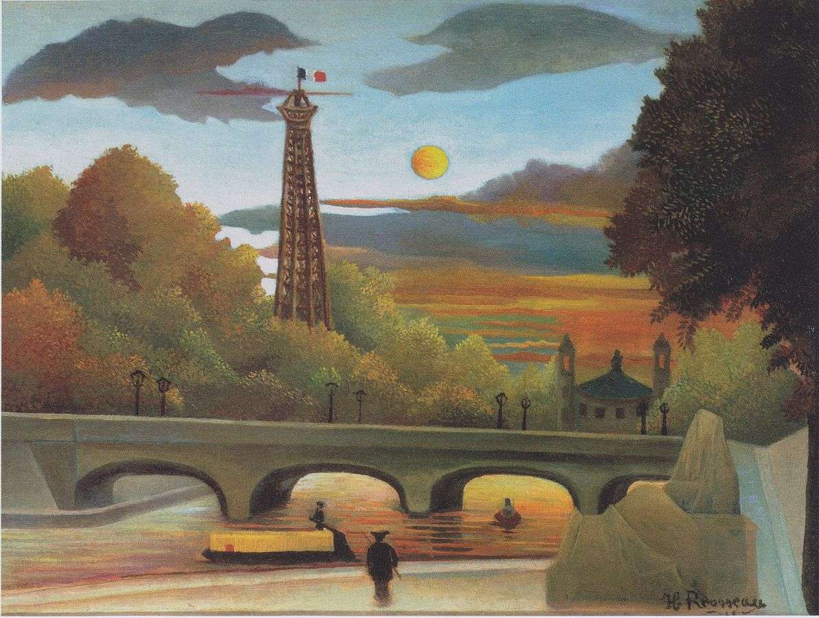 Seine et Tour Eiffel au coucher du soleil puzzle online ze zdjęcia