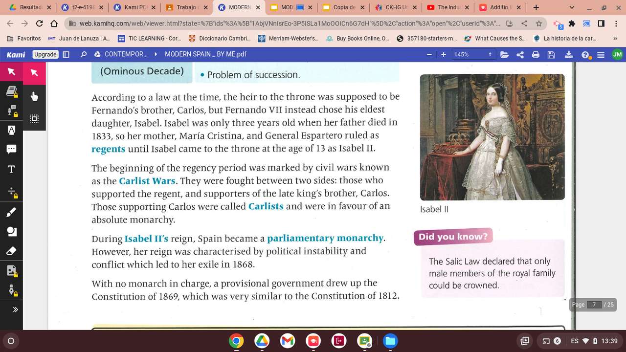 Historia hiszpania puzzle online