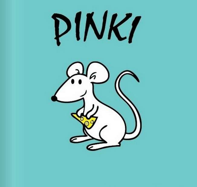 Pinki myszka puzzle online