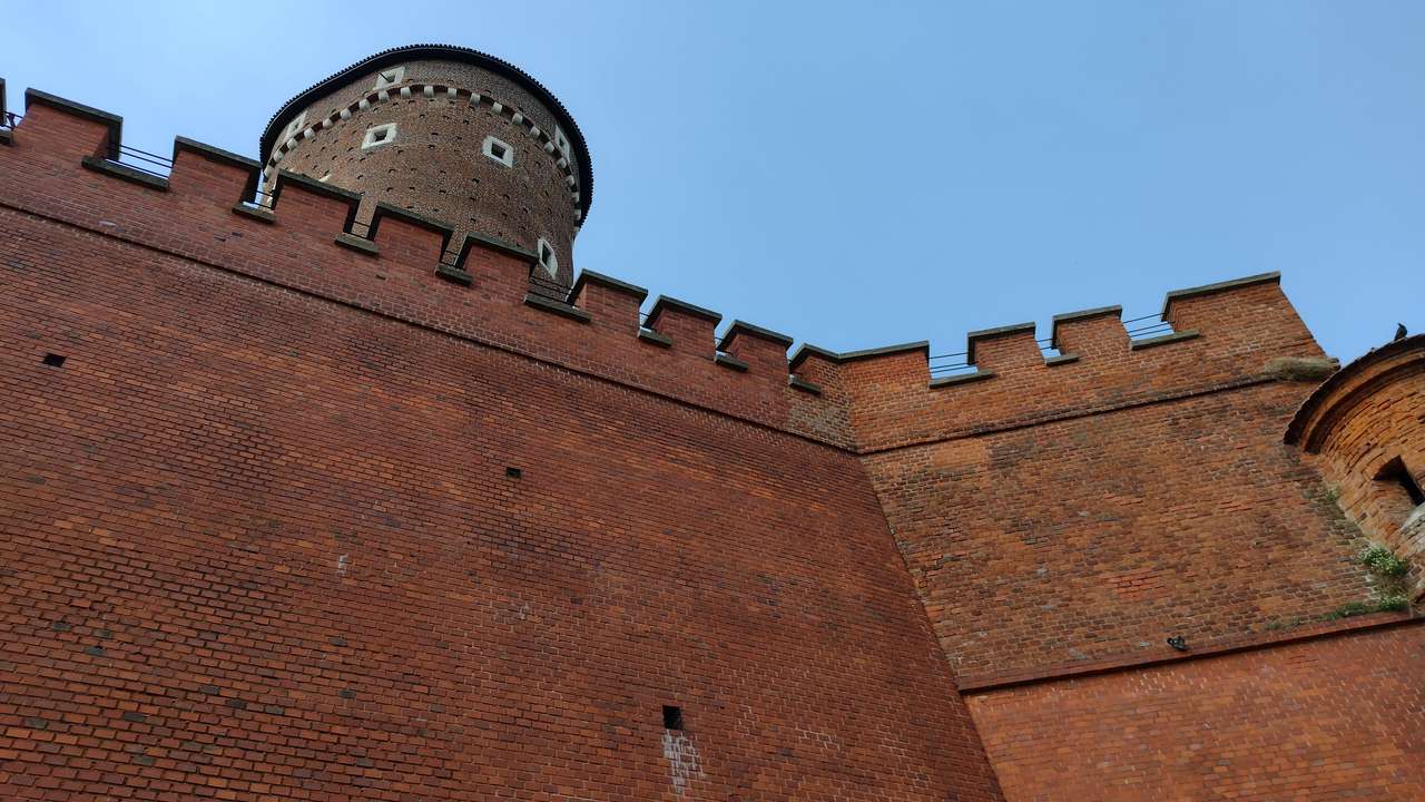 Kraków - Wawelskie mury puzzle online ze zdjęcia