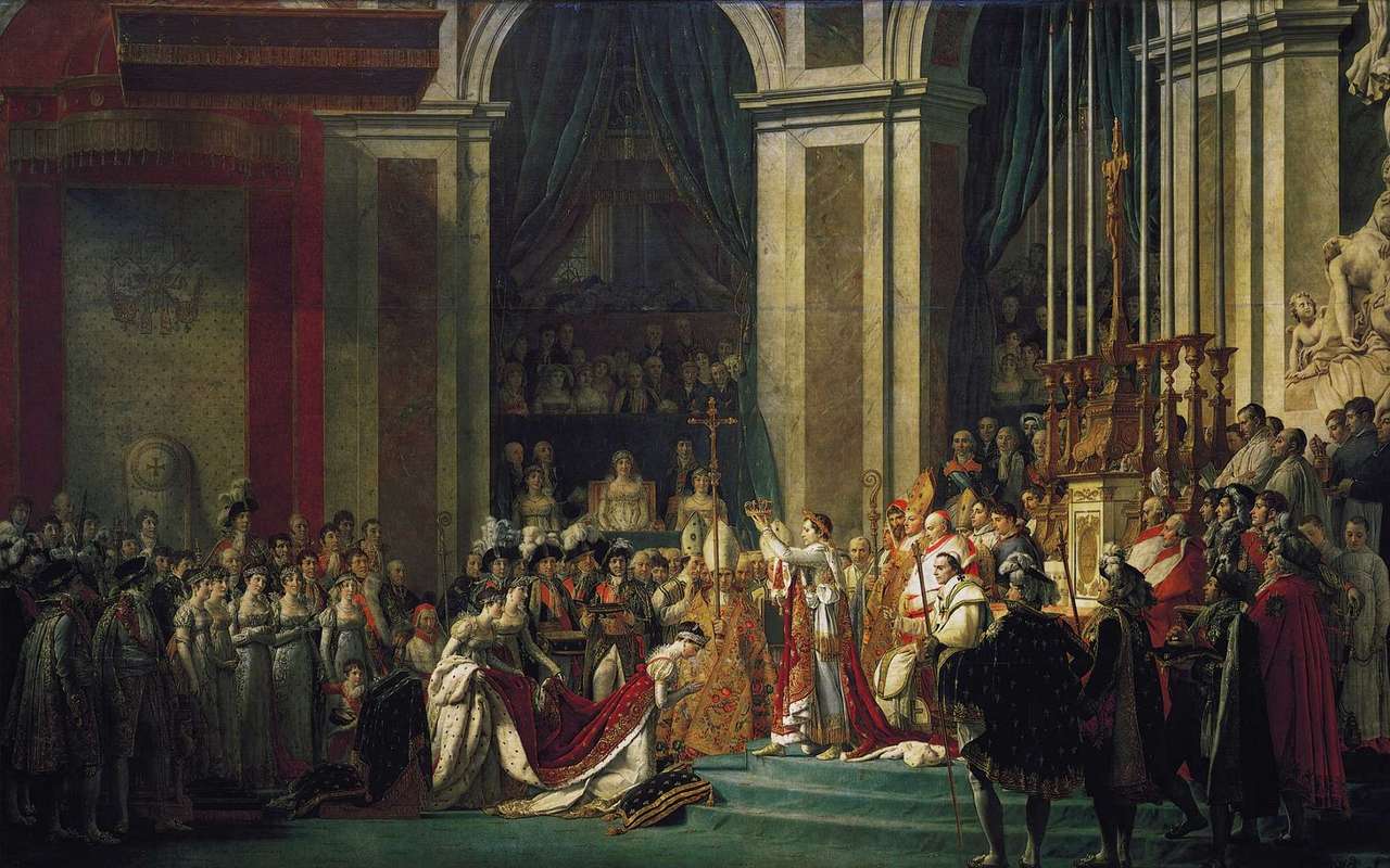 Koronacja Napoleona puzzle online ze zdjęcia