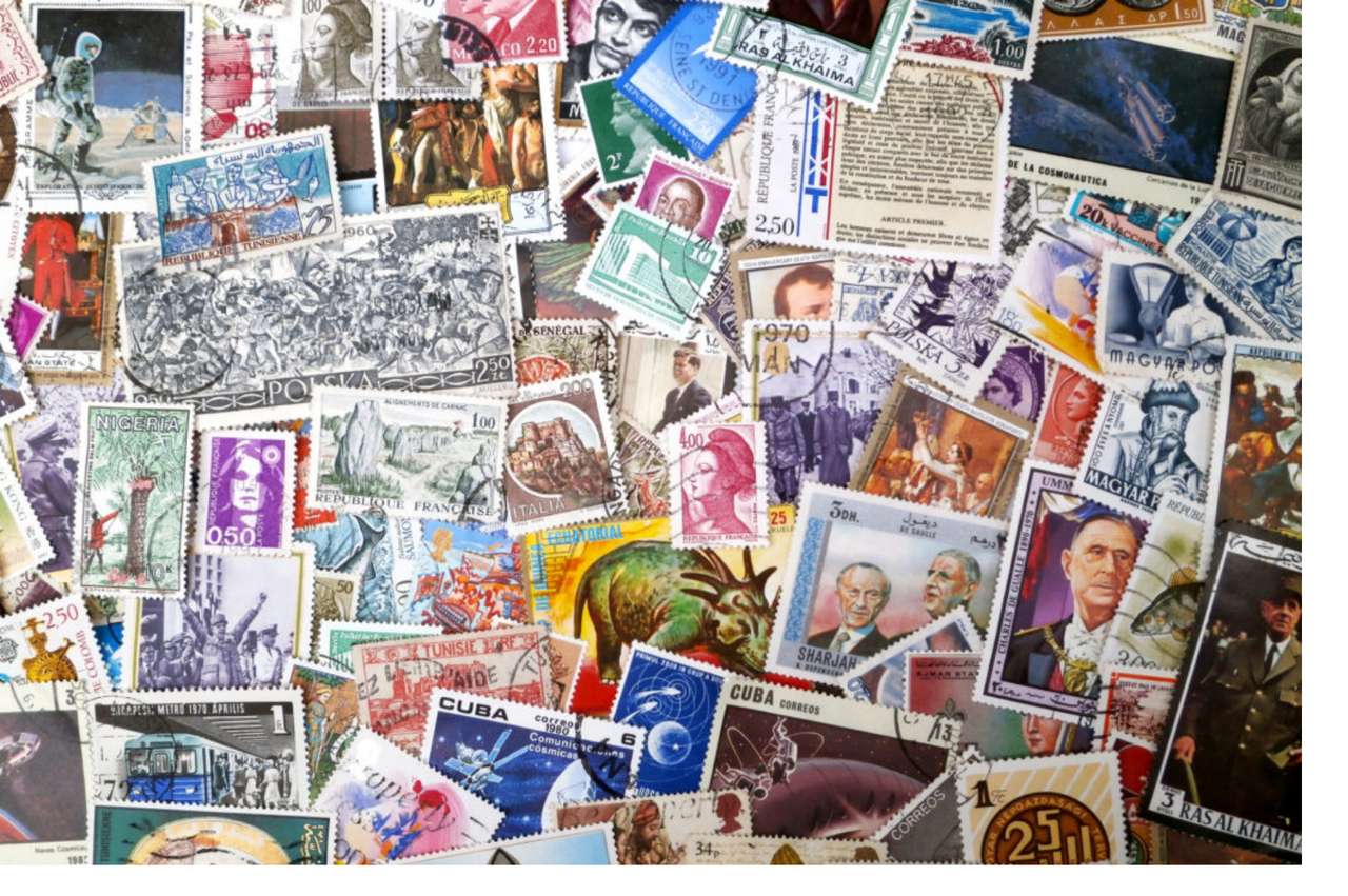 Zbieranie znaczków puzzle online ze zdjęcia