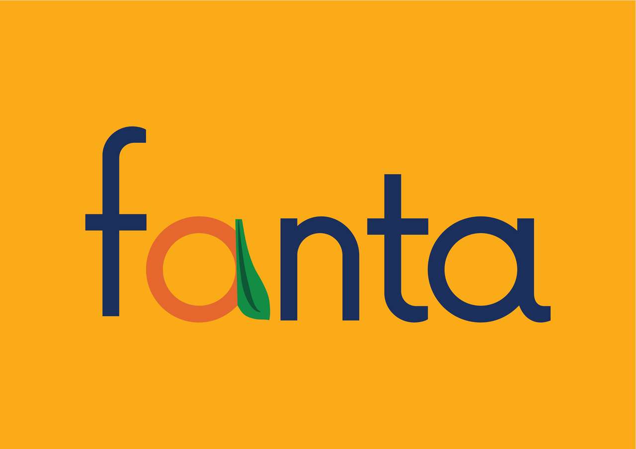 przeprojektowanie logo fanta puzzle online
