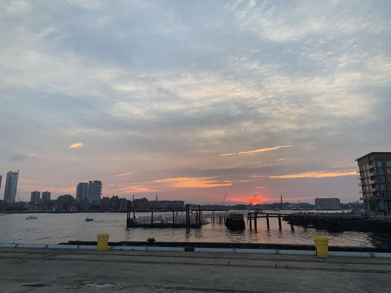 bostoński zachód słońca puzzle online