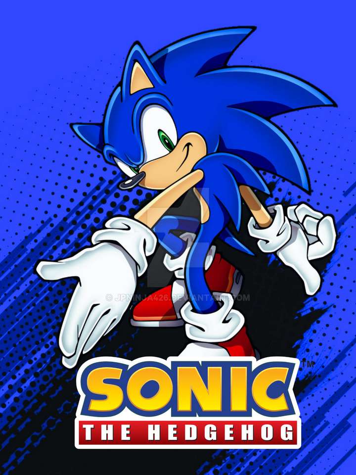 Sonic jeż puzzle online ze zdjęcia