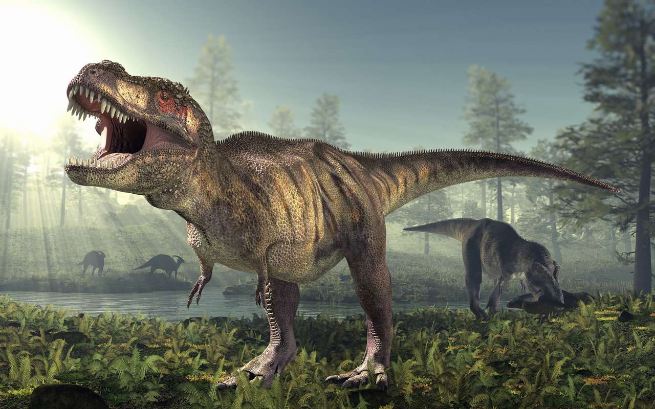 Układanka T-Rex puzzle online