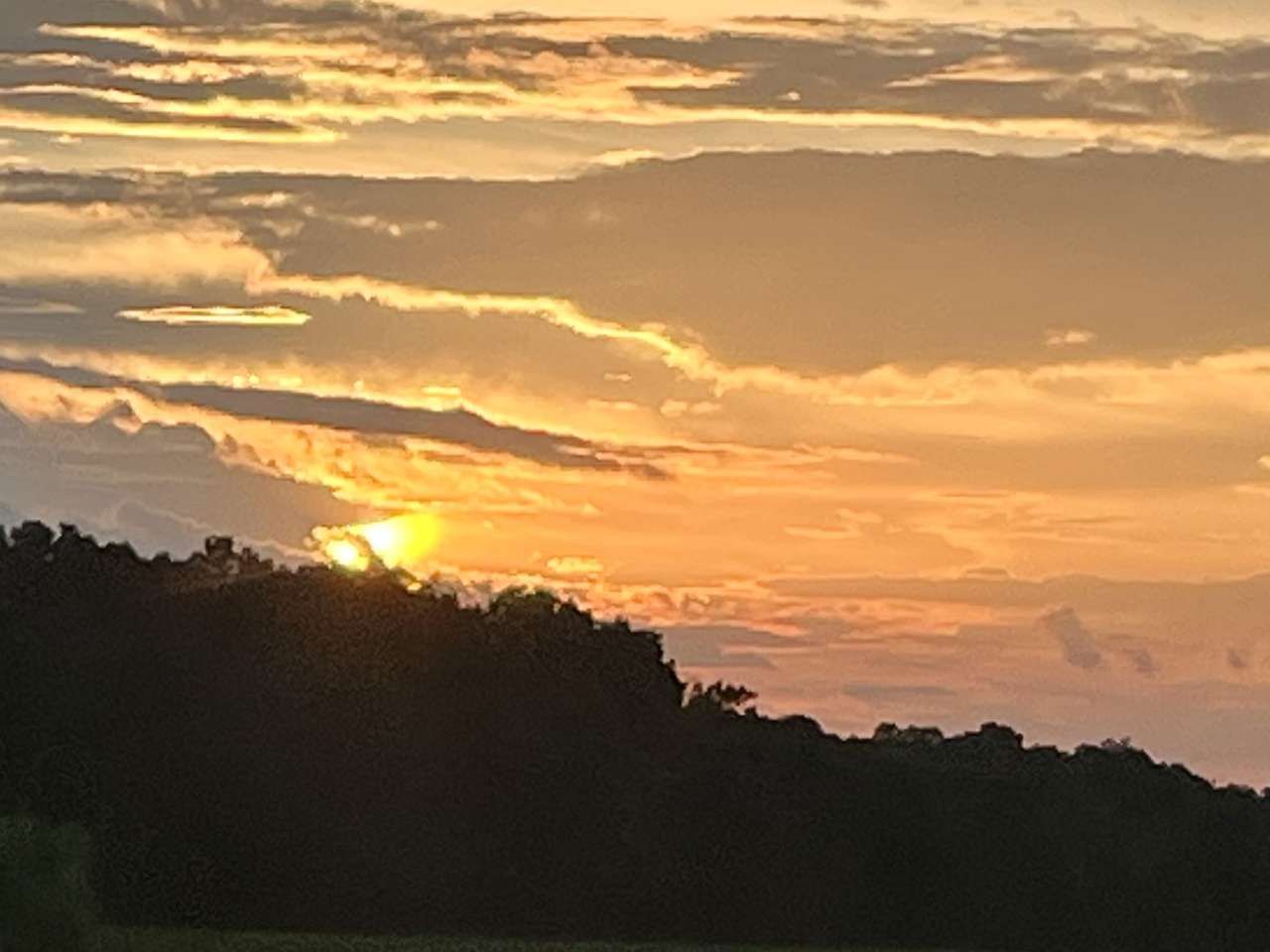 Letni zachód słońca puzzle online ze zdjęcia