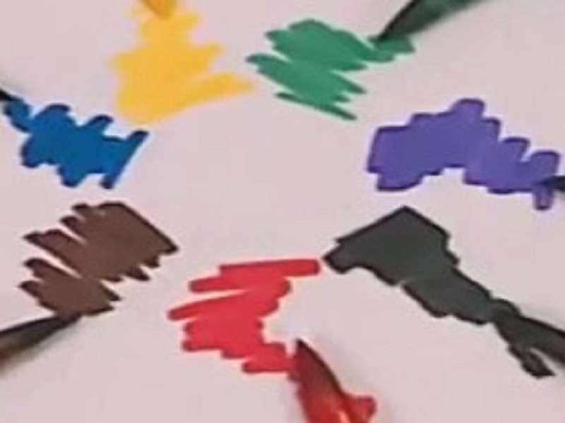 c to kolorowe markery puzzle online