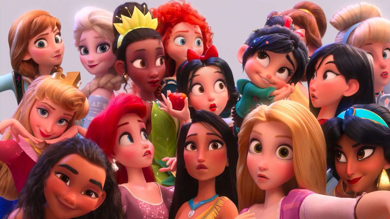 Księżniczki Disneya puzzle ze zdjęcia