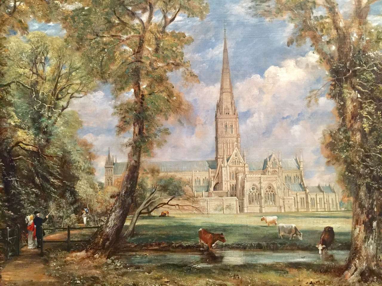Katedra w Salisbury - John Constable puzzle online