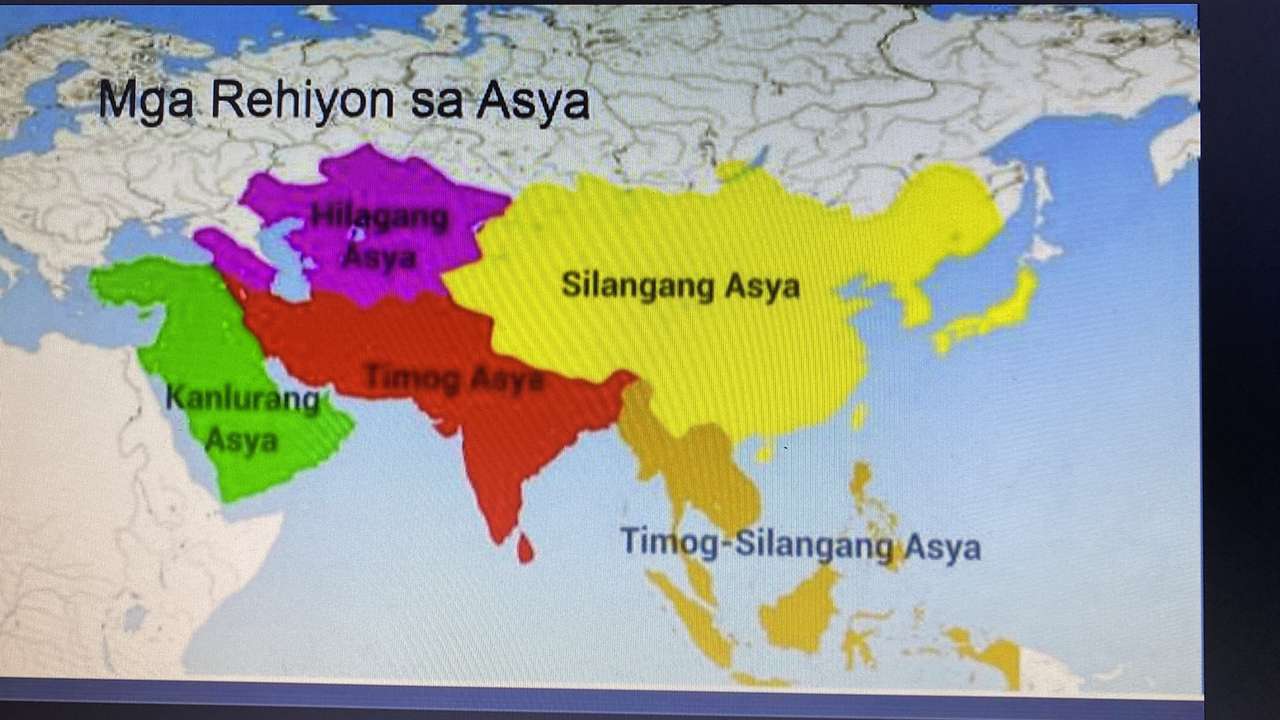 Region Azji puzzle online ze zdjęcia