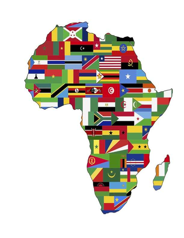 Mapa Afryki puzzle puzzle online