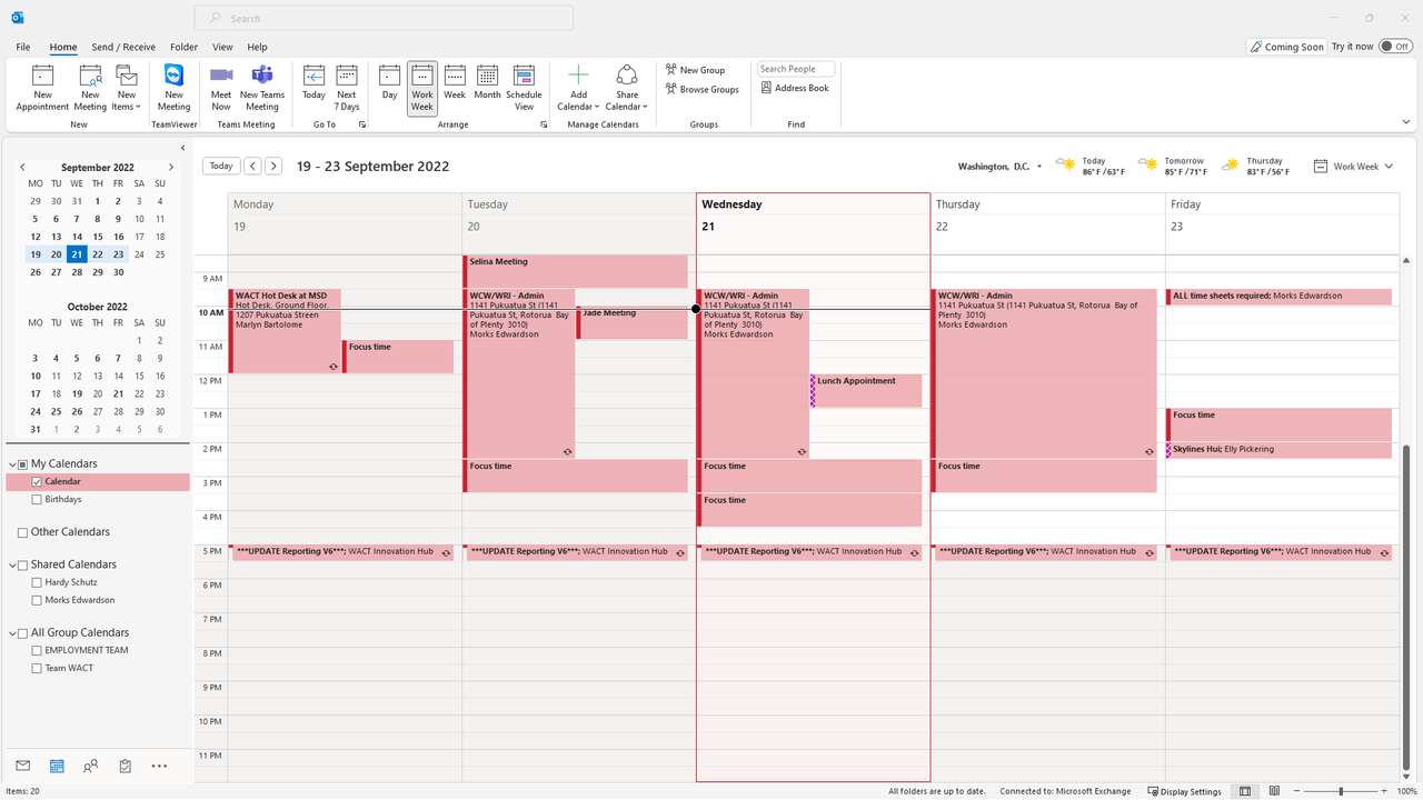 Pulpit kalendarza programu Outlook puzzle online