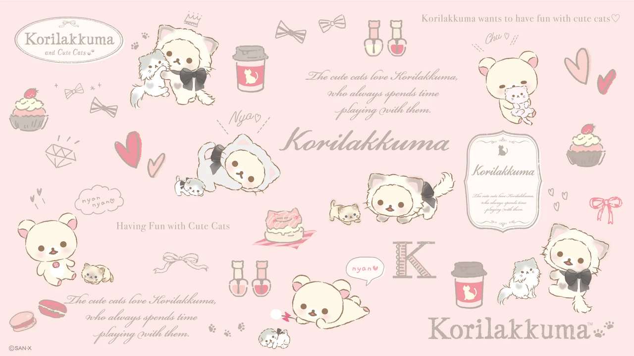 korilakkuma puzzle online ze zdjęcia