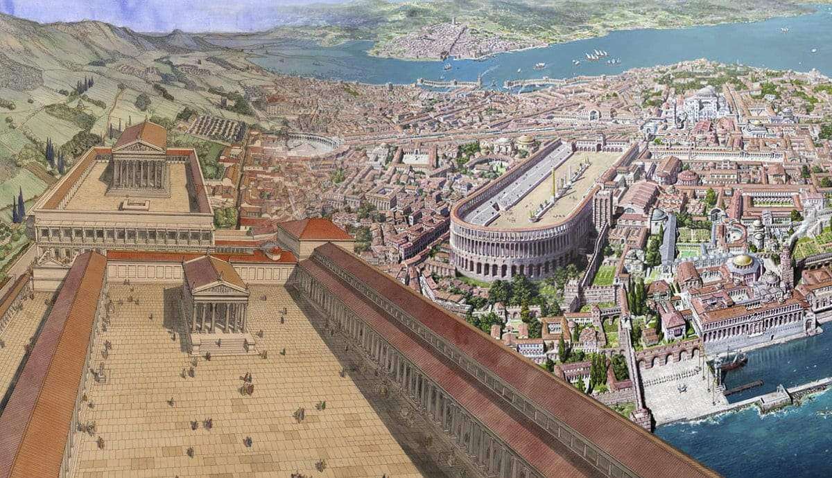 Stara rzymska strona puzzle online