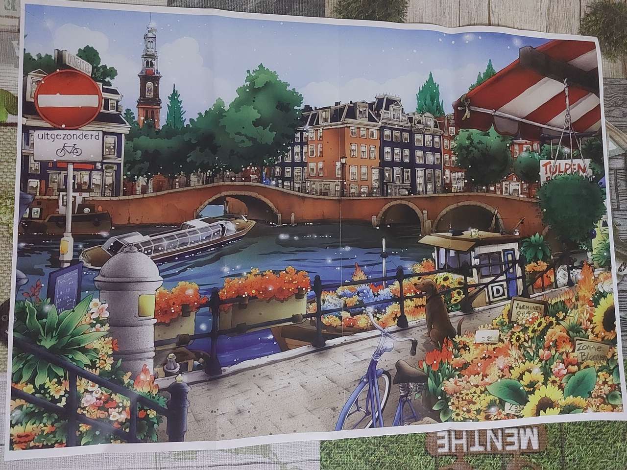 krajobraz Amsterdamu puzzle online