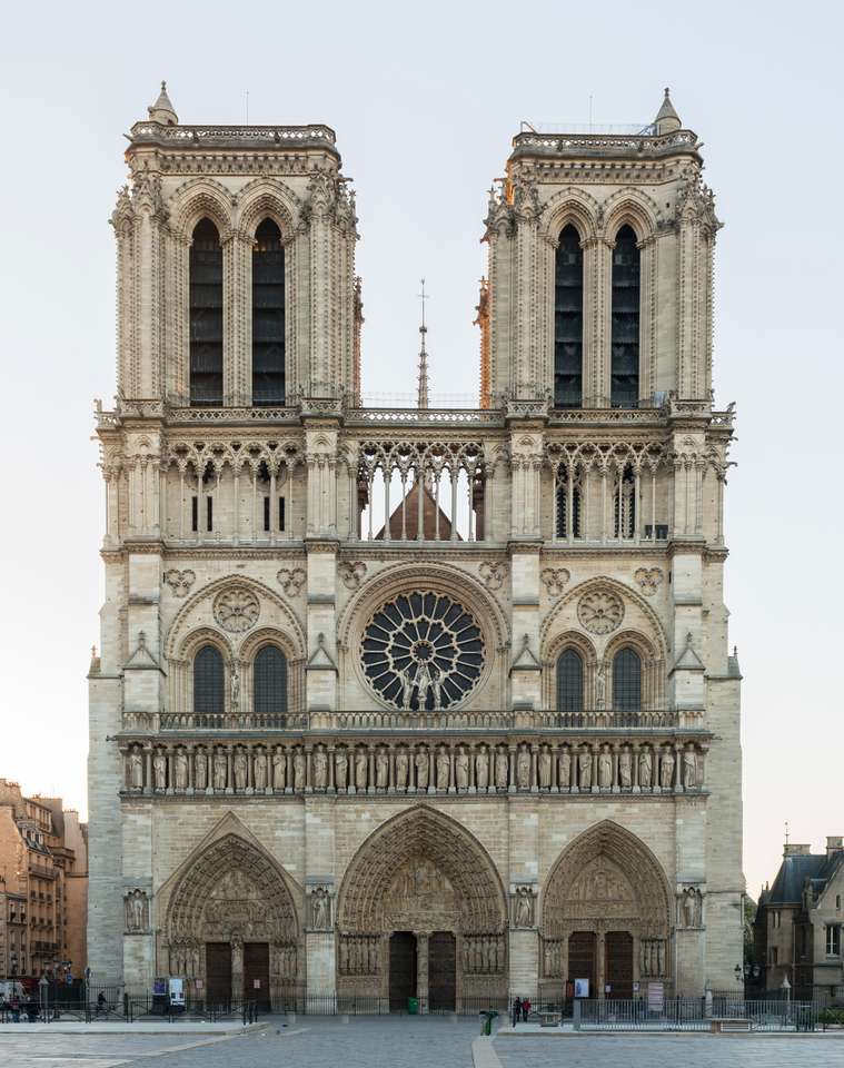Notre Dame puzzle online ze zdjęcia