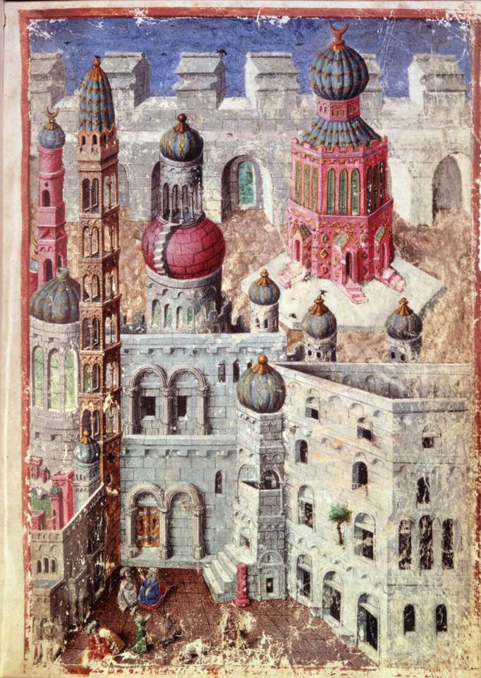 Jerozolima i Kopuła na Skale ok. 1405-1410 puzzle online