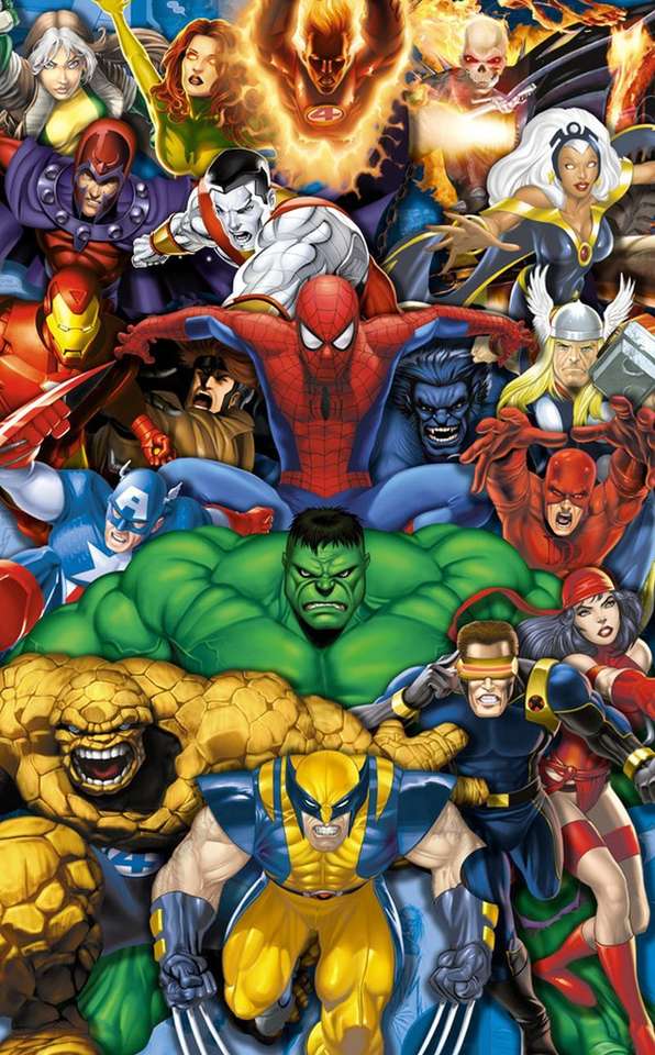 Bohaterowie Marvela puzzle online ze zdjęcia