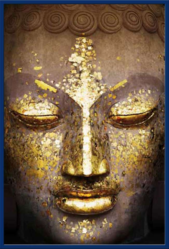 Złoty Budda puzzle online ze zdjęcia