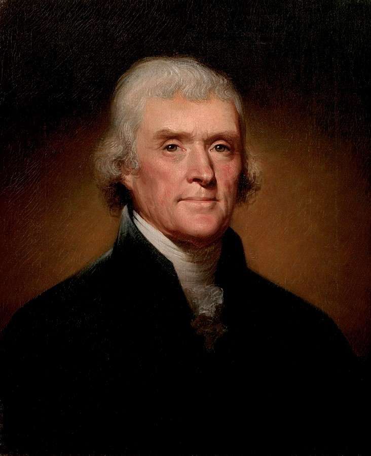 Thomas Jefferson puzzle online ze zdjęcia