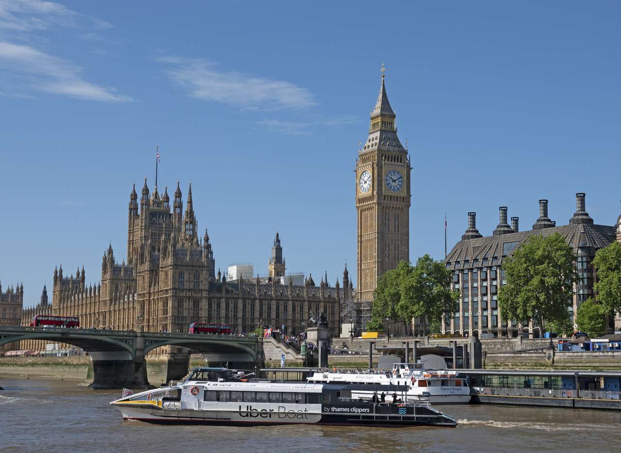 izby parlamentu, Londyn puzzle online ze zdjęcia
