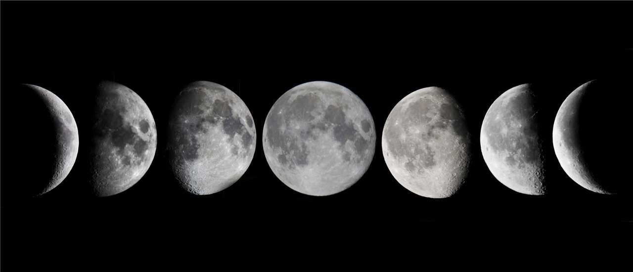 Fazy ​​księżyca puzzle online ze zdjęcia