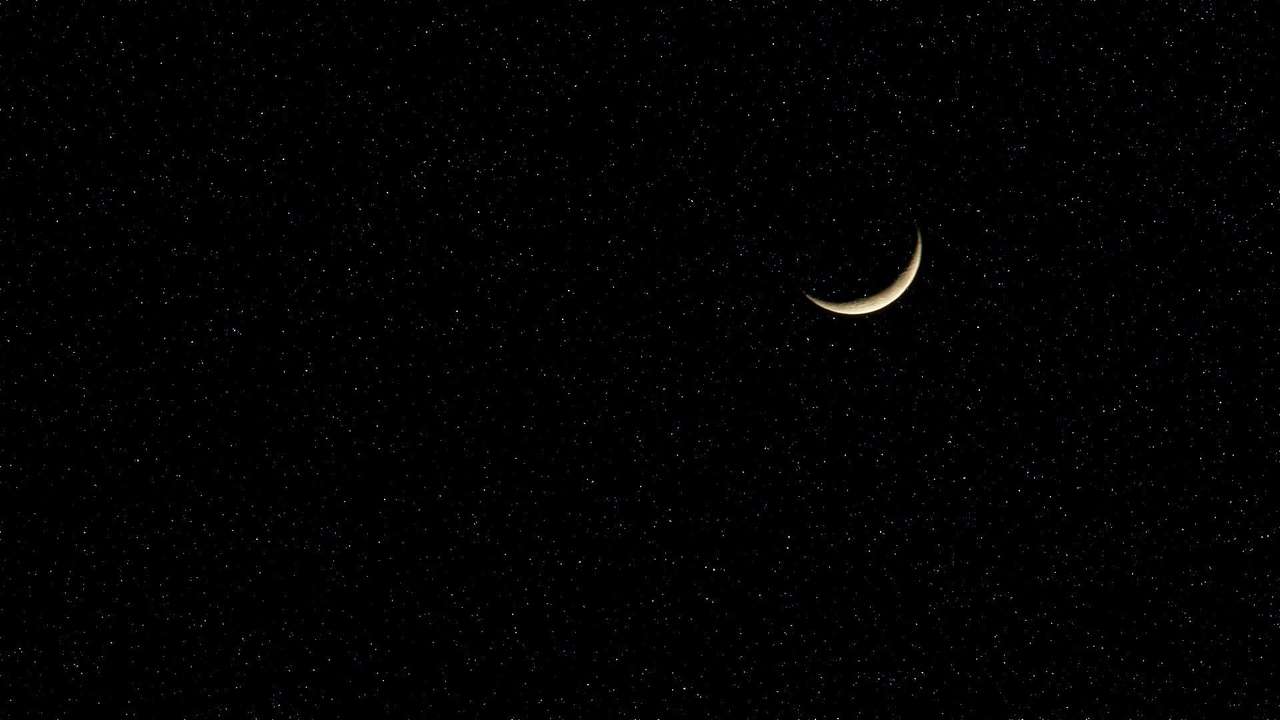 луна красивая черная puzzle online ze zdjęcia