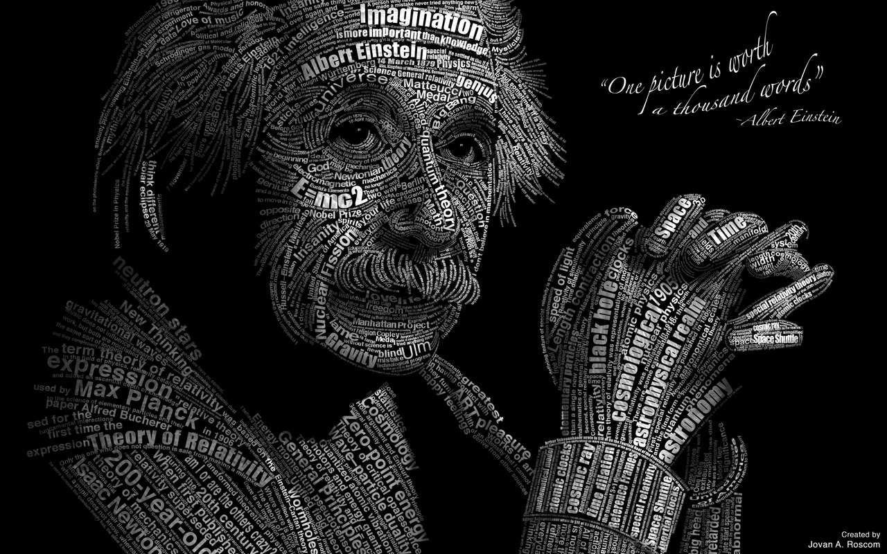 Einstein. puzzle online ze zdjęcia