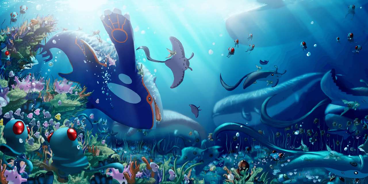 Ocean Pokemon puzzle online ze zdjęcia