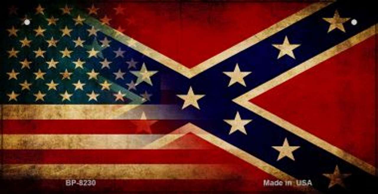 Flaga amerykańska i konfederacka puzzle online ze zdjęcia