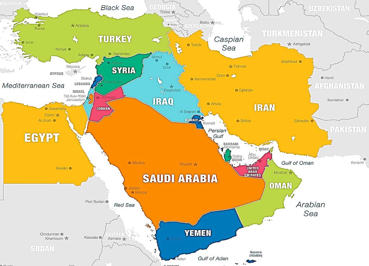 Puzzle na Bliskim Wschodzie puzzle online ze zdjęcia