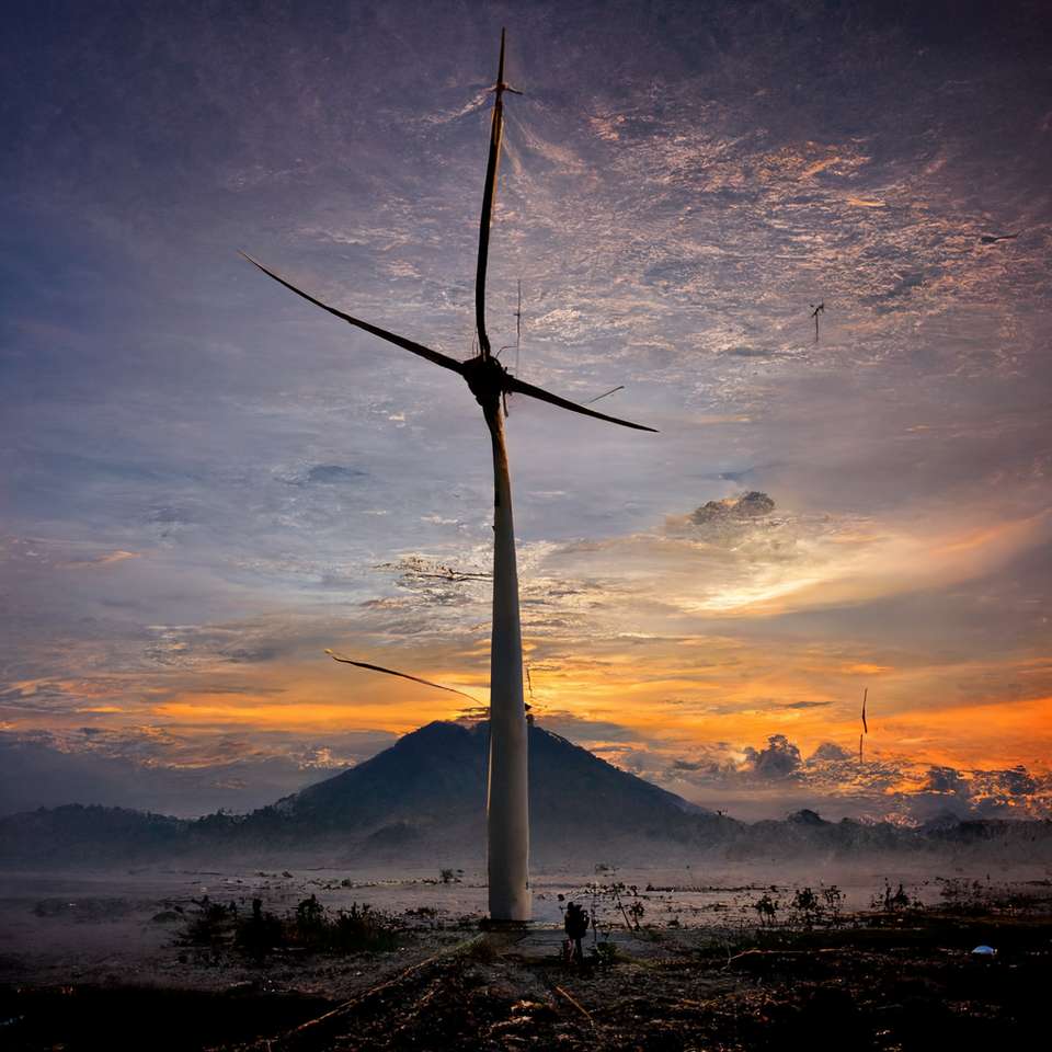 ututu turbina wiatrowa puzzle online ze zdjęcia