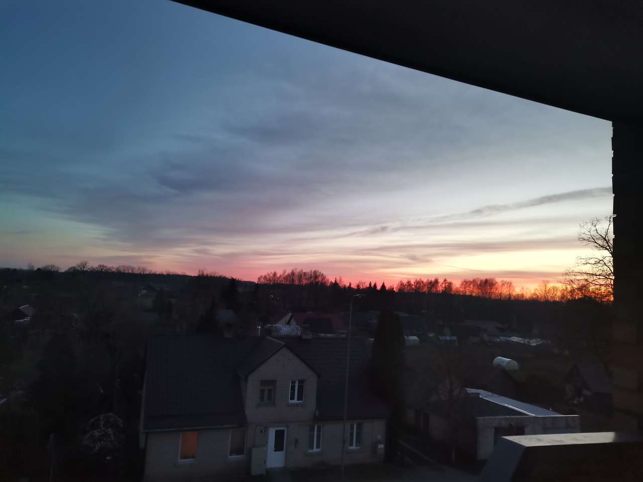 Piękny zachód słońca puzzle online ze zdjęcia
