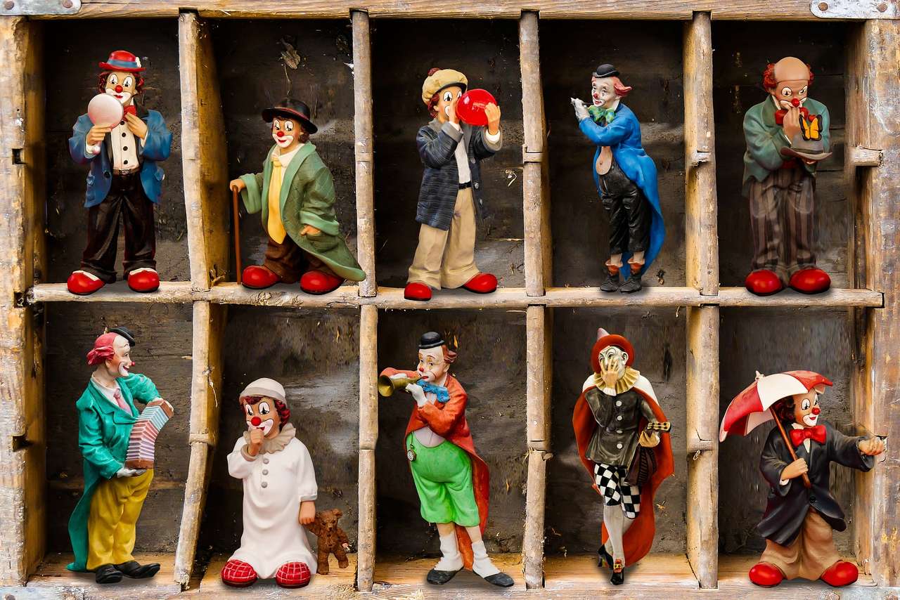 Kolekcja klaunów puzzle online