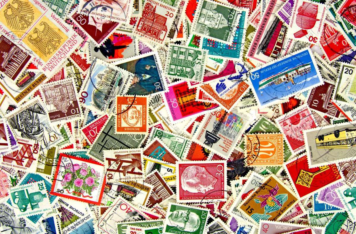 Znaczki pocztowe puzzle online