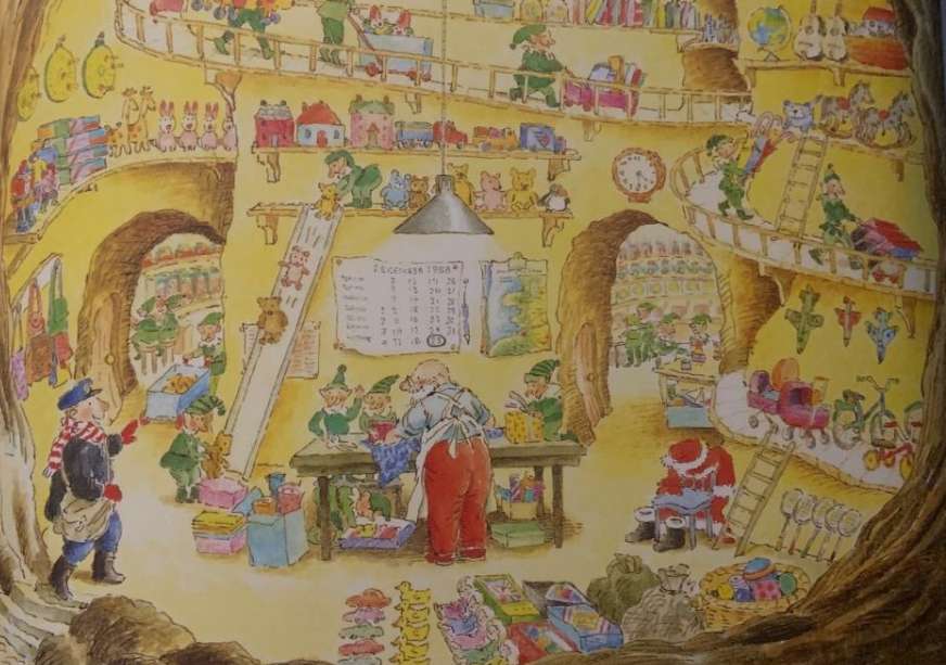 Wesoły świąteczny listonosz puzzle online