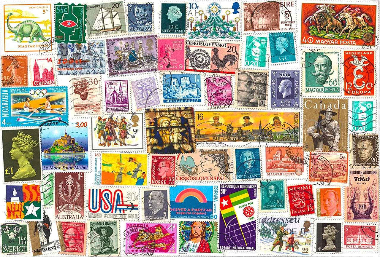 Kolorowe znaczki puzzle online