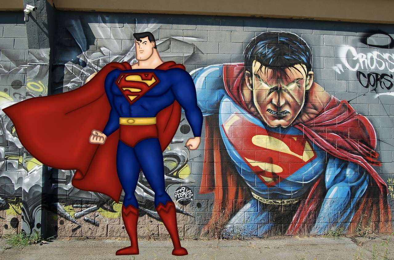 superman to on do układanki puzzle online