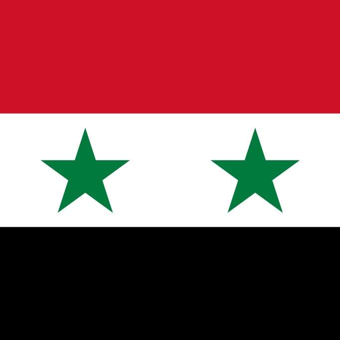 Flaga Syrii puzzle online ze zdjęcia