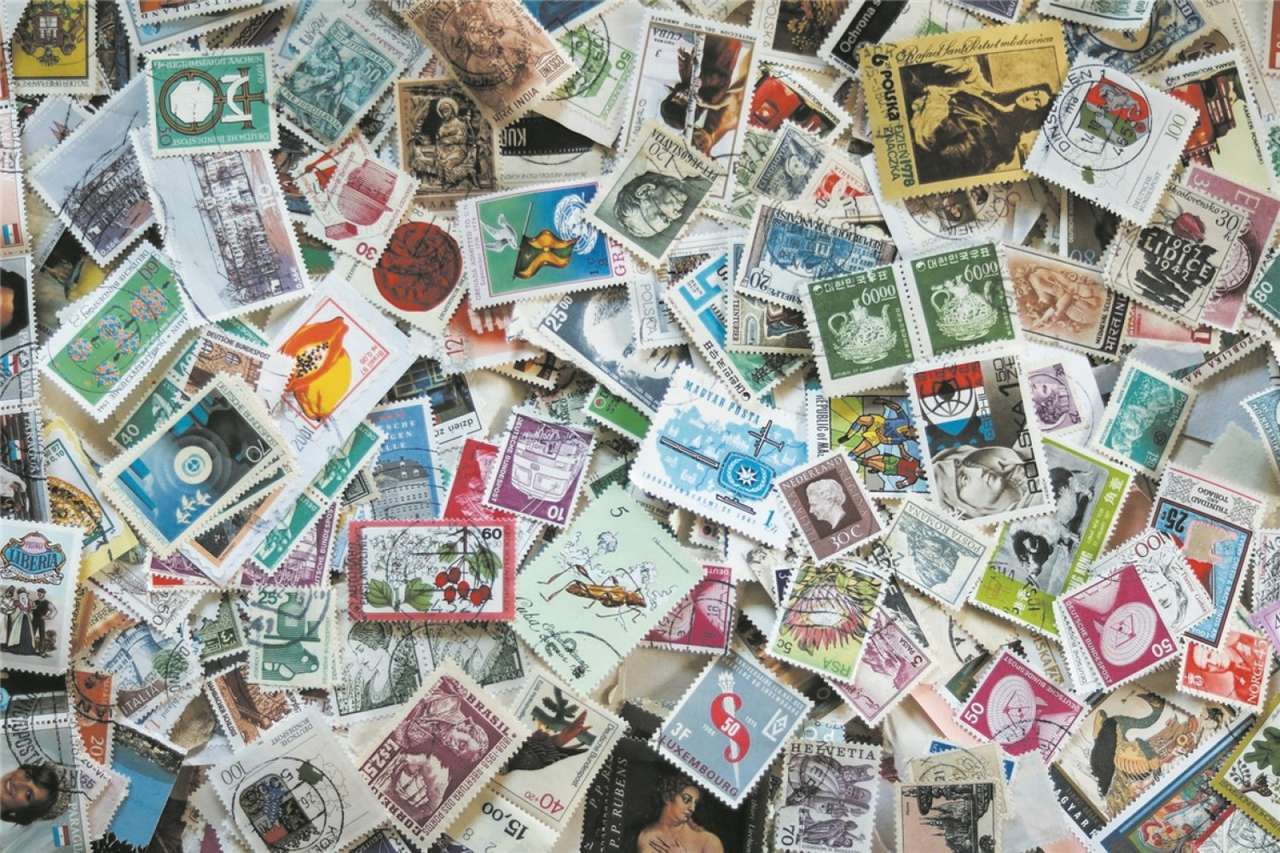 Znaczki pocztowe puzzle online