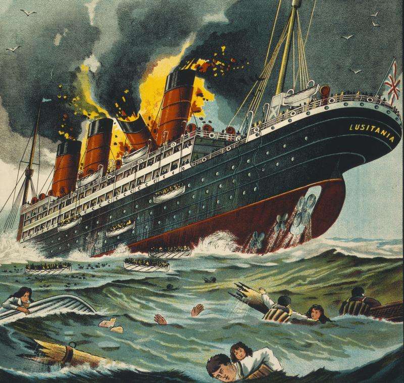 Zatonięcie Lusitanii puzzle ze zdjęcia