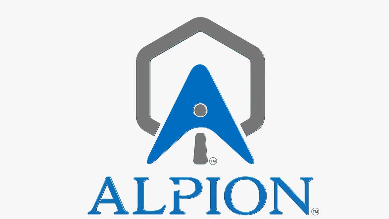 Logo firmy Alpion puzzle online ze zdjęcia