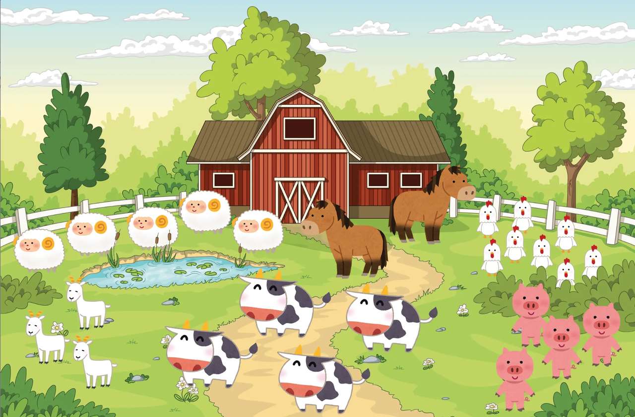 Farm Animals puzzle online ze zdjęcia