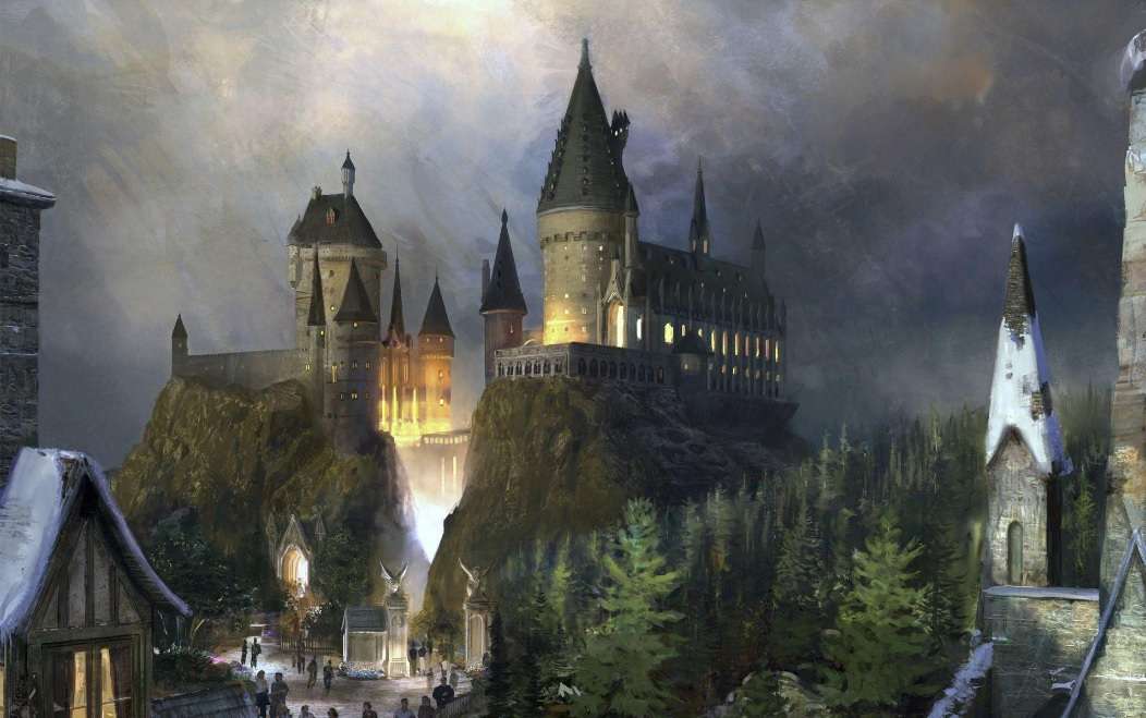Świąteczne puzzle z Harrym Potterem puzzle online ze zdjęcia